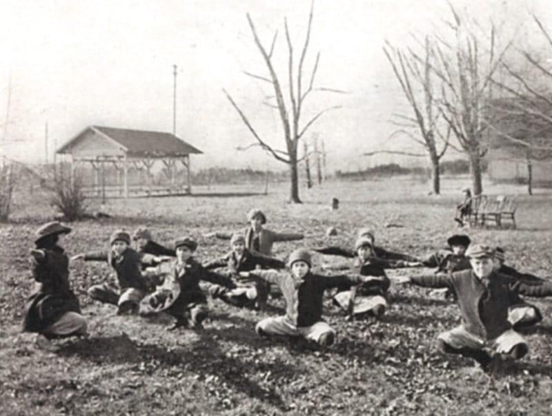 An early exercise class for children with heart disease. (American Heart Association archives)